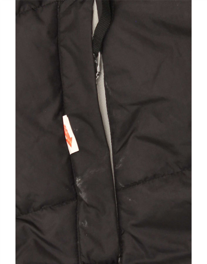 Мужская стеганая куртка Helly Hansen с графическим рисунком UK 44 2XL, черный нейлон с цветными блоками