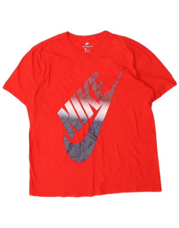 Мужская футболка с рисунком Nike Athletic Cut Top XL, красный хлопок