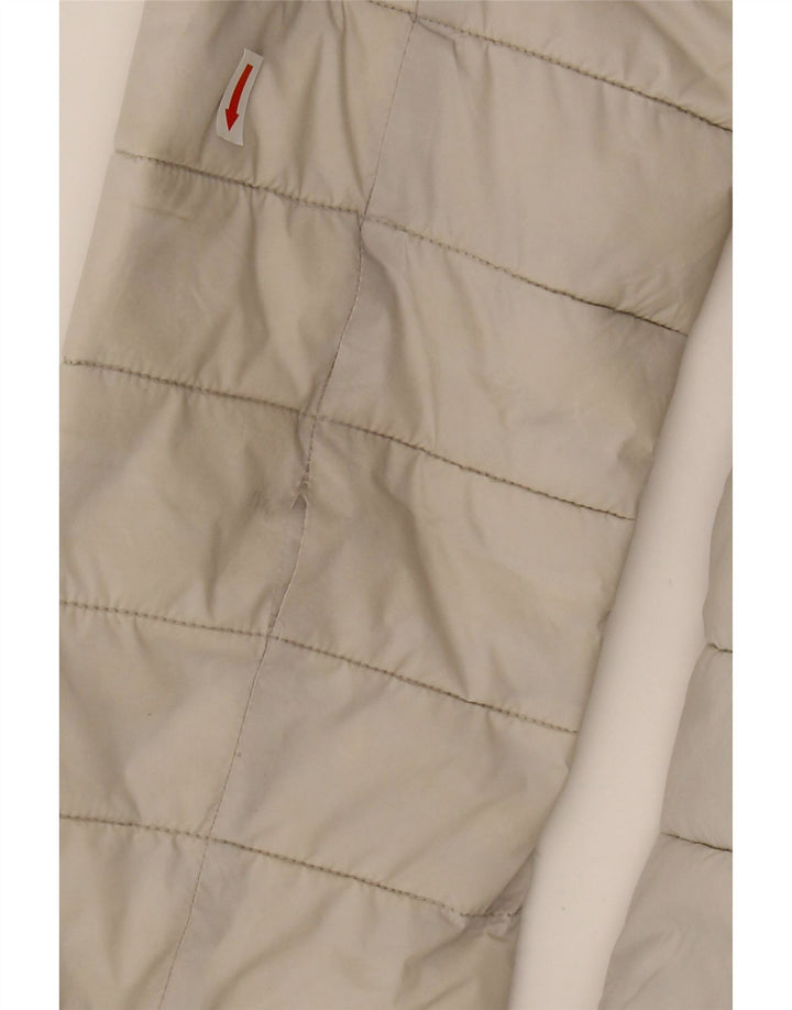REFRIGUE Womens Hooded Padded Jacket UK 6 XS Grey Vintage Refrigue and Second-Hand Refrigue from Messina Hembry 