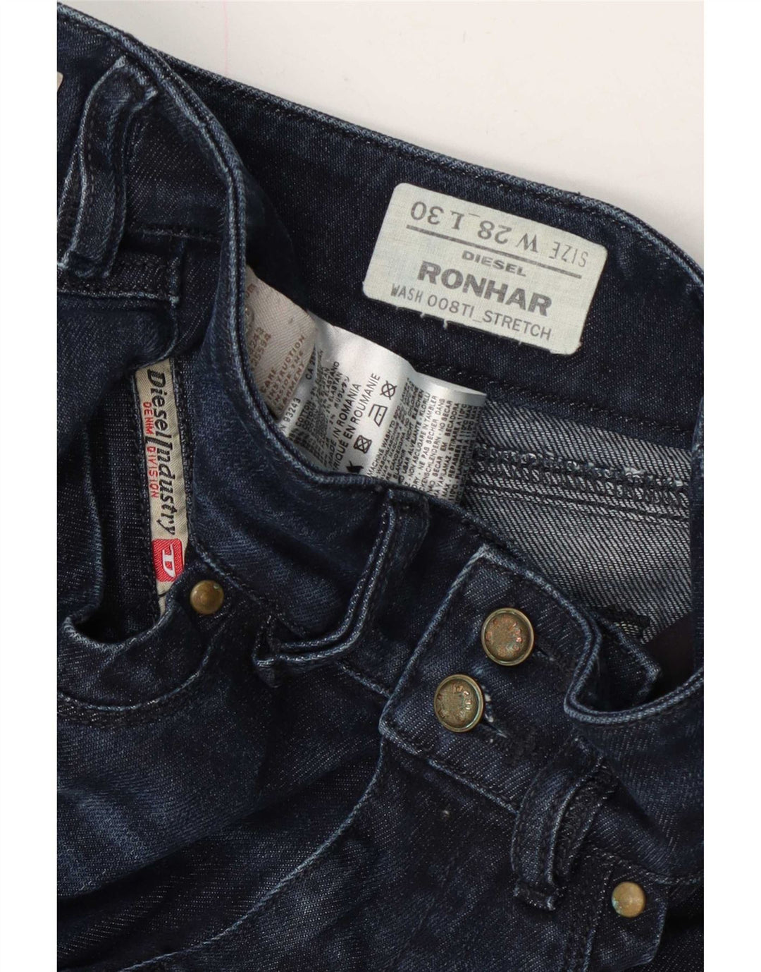 Женские джинсы Diesel Ronhar Bootcut W28 L30 Темно-синие, хлопок