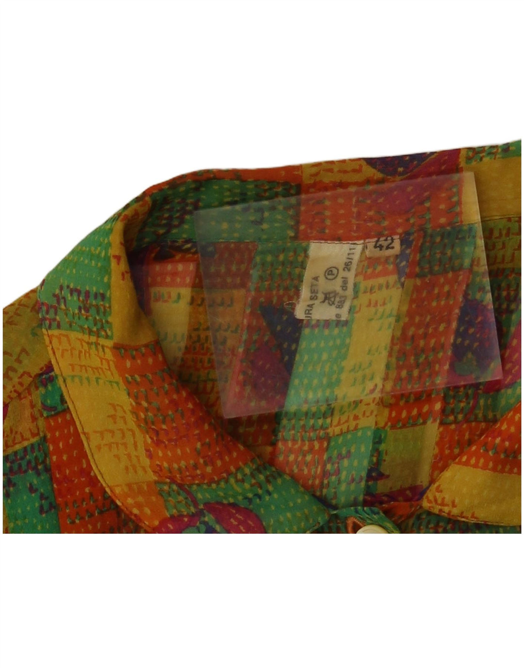 Блузка-рубашка женская VINTAGE IT 42 Средний Разноцветный Пэчворк
