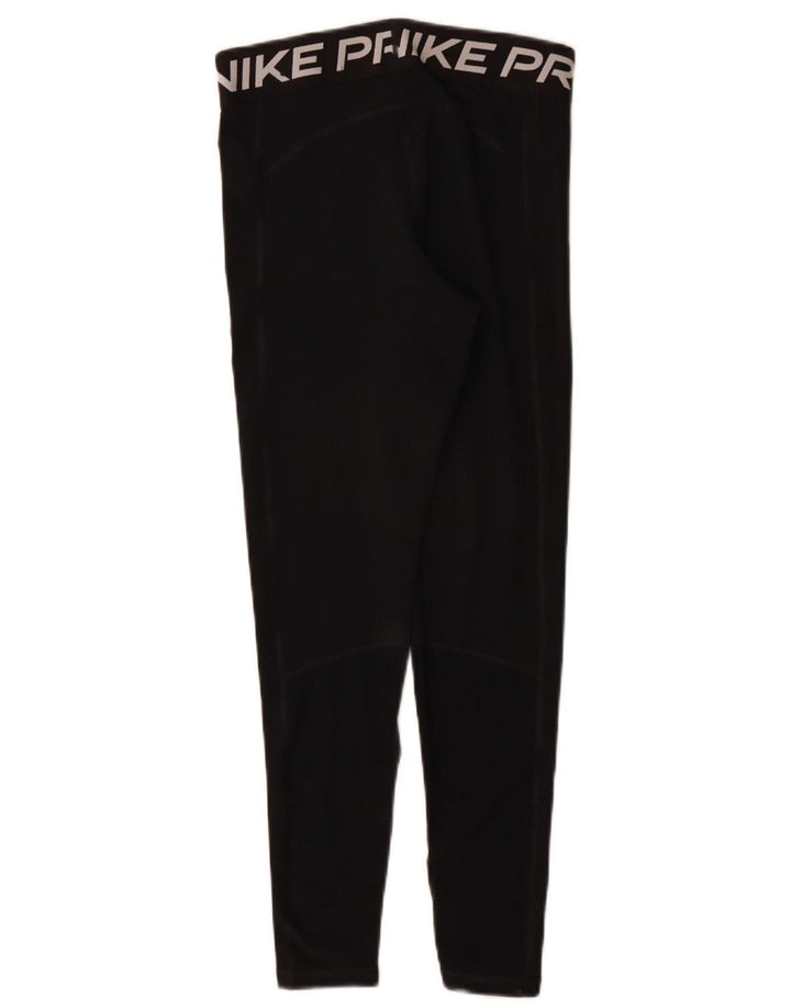 Женские леггинсы с рисунком Nike Dri Fit UK 12, средние, черные