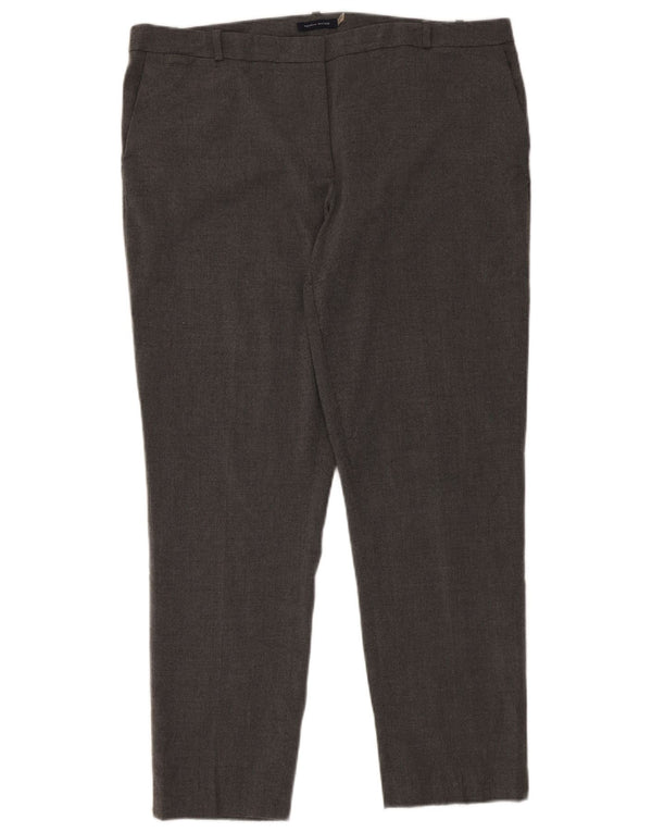 Женские узкие брюки чинос Tommy Hilfiger США 14 XL W38 L30 Серый полиэстер