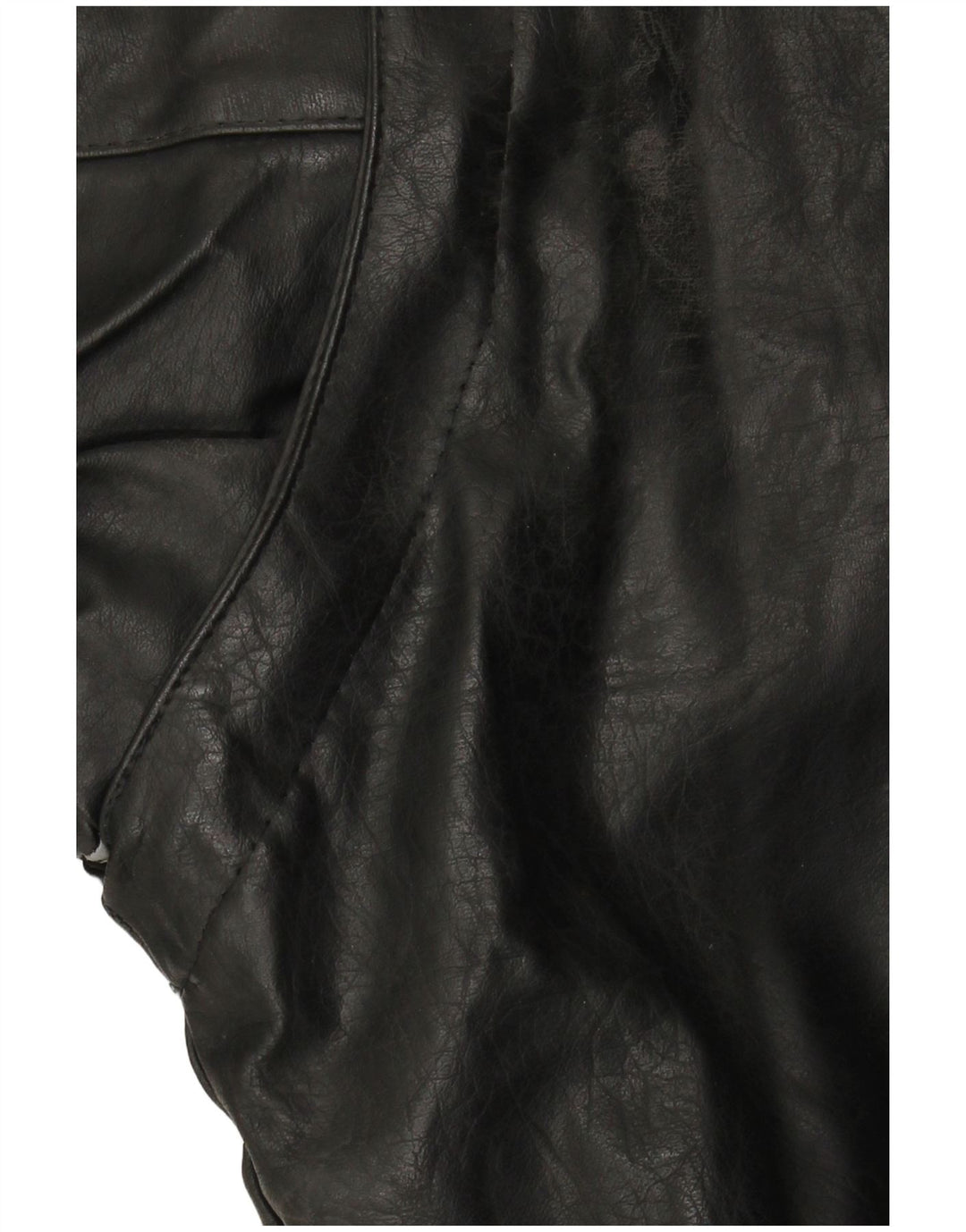 Мужская кожаная куртка VINTAGE UK 42 XL черная