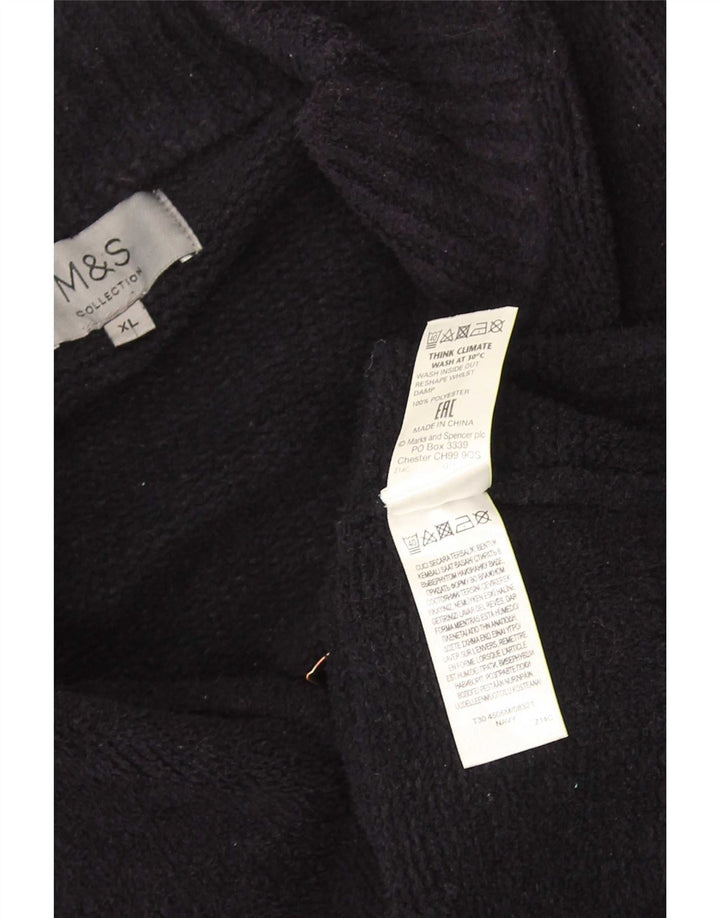 Мужской кардиган-свитер Marks & Spencer XL темно-синий из полиэстера