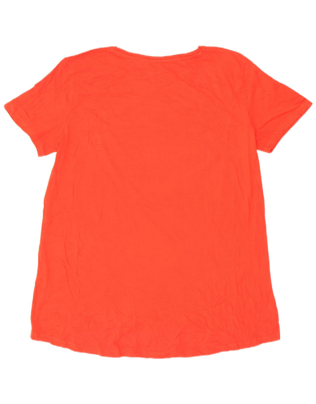 Женская футболка Zara Top UK 14, средний красный хлопок, красный