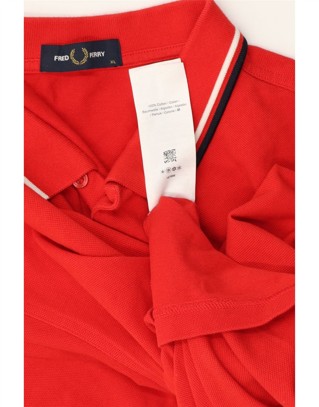 Мужская рубашка-поло Fred Perry XL, красный хлопок