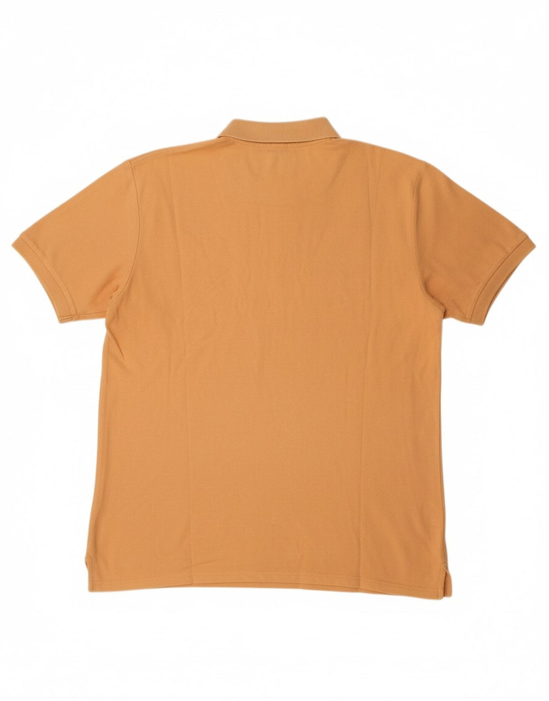 VINTAGE Mens Polo Shirt Large Orange Cotton