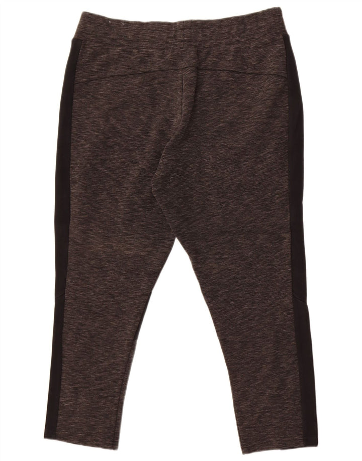 Женские леггинсы Puma UK 14, большие серые хлопковые блоки с цветными блоками