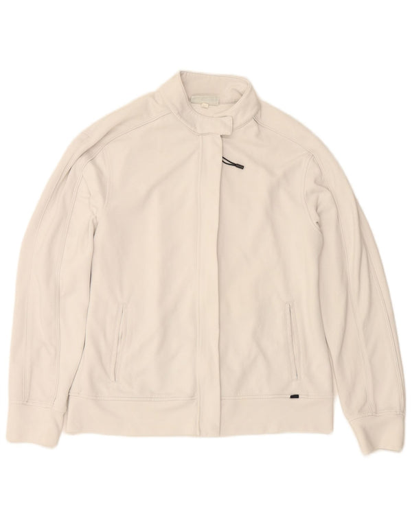 Женская спортивная куртка ASICS UK 14, большой белый полиамид