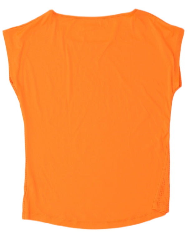 Женская футболка Adidas Climalite Top UK 16/18 Большой оранжевый горошек