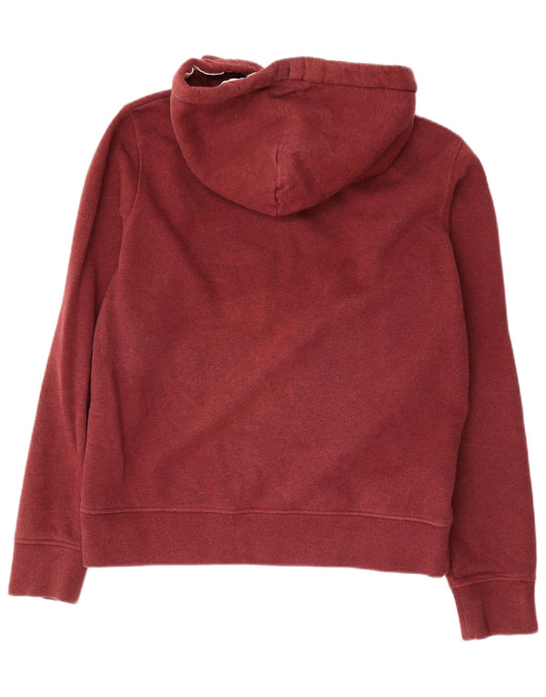 Женский свитер с капюшоном на молнии Jack Wills UK 14, большой бордовый хлопок, хлопок
