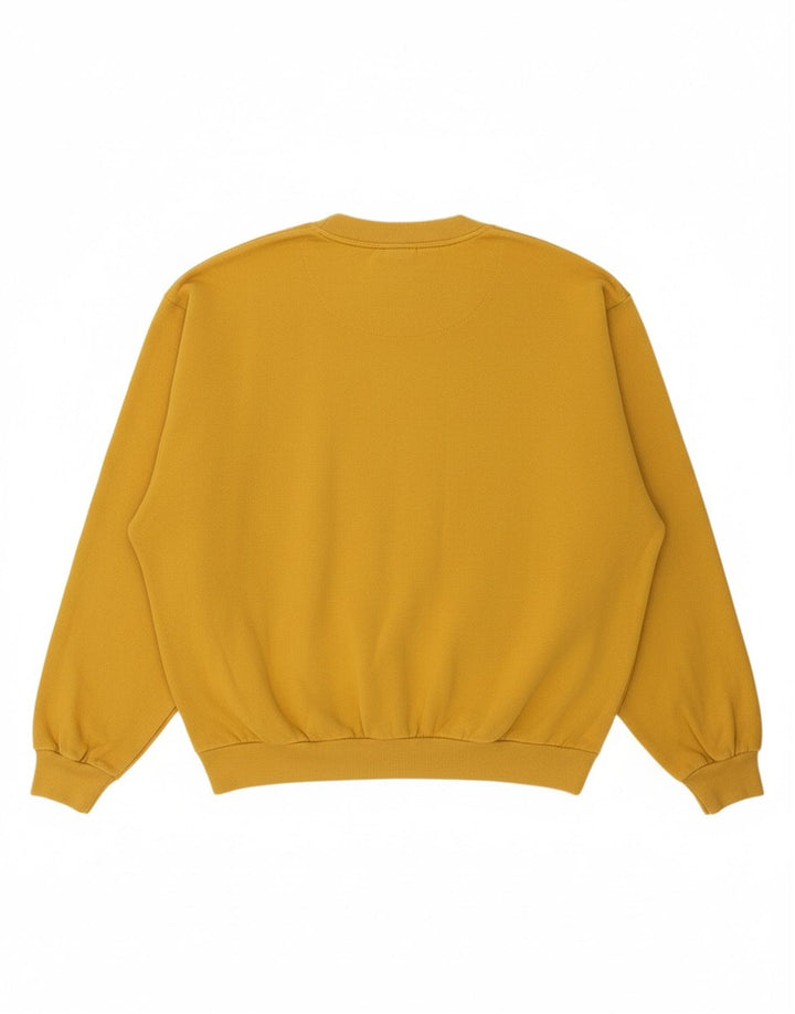 GIN TONIC Mens Cardigan Sweater XL Yellow Cotton