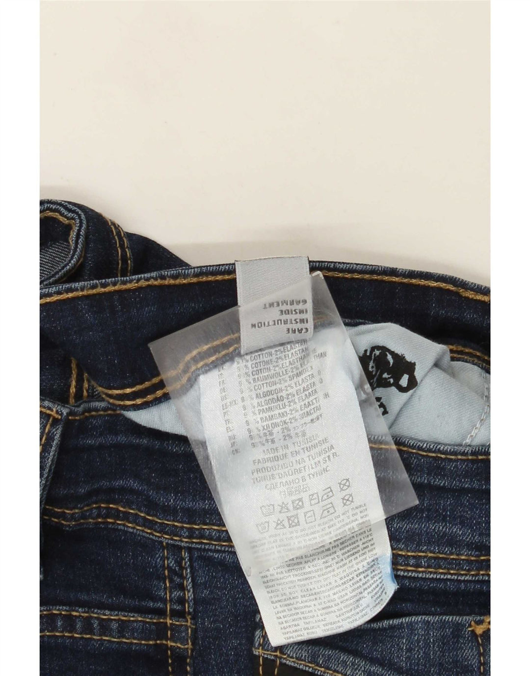 Женские узкие джинсы Diesel W36 L31, синие, хлопок