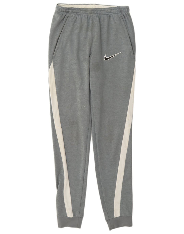 Мужские спортивные брюки Nike Dri Fit Joggers XS, серые, полиэстер с цветными блоками