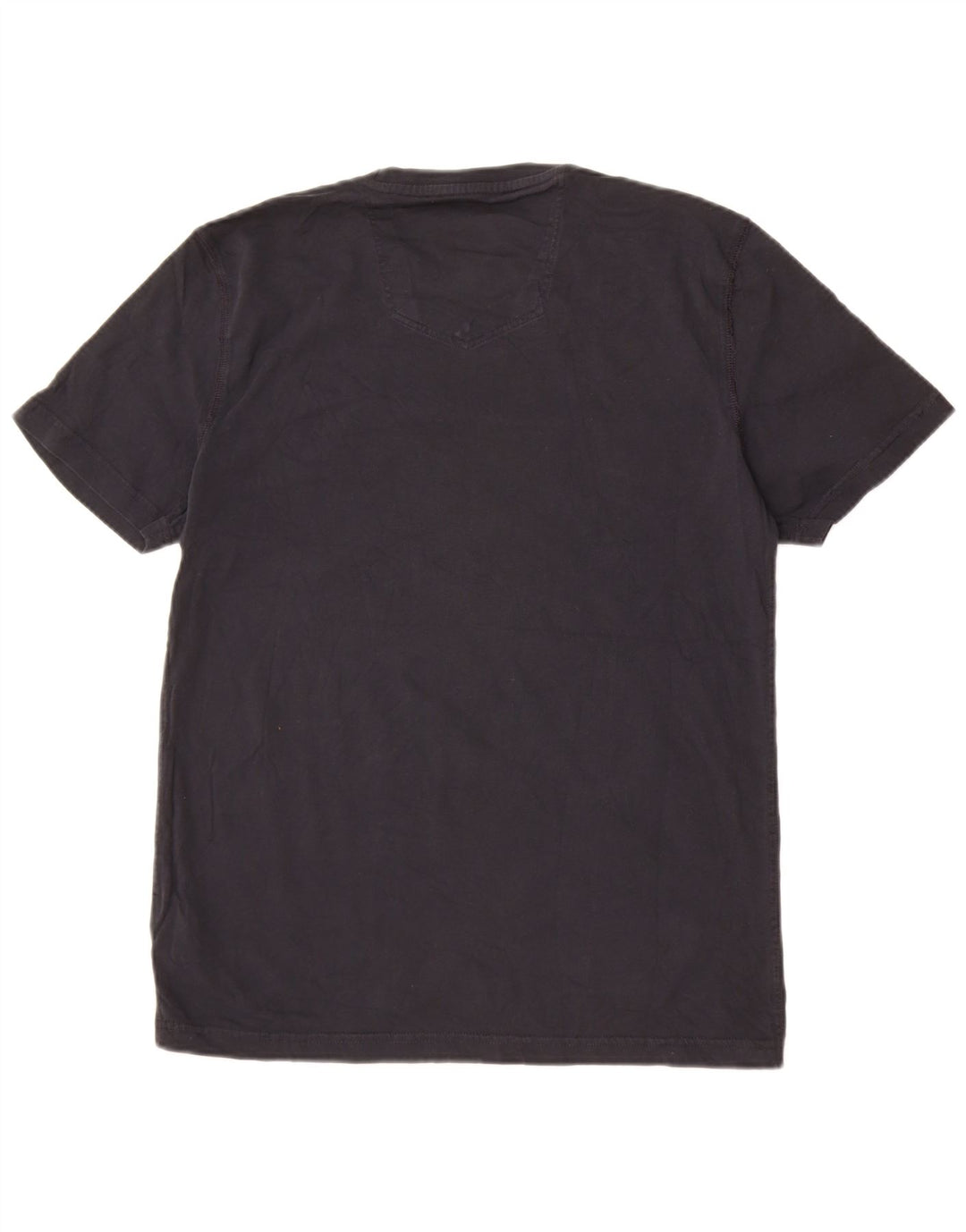 Мужская футболка Fat Face Top из хлопка среднего размера, черная