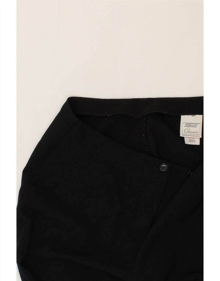 ST. BERNARD Womens Bootcut Casual Trousers UK 12 Medium W30 L29 Black Vintage St. Bernard and Second-Hand St. Bernard from Messina Hembry 