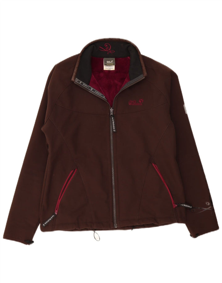 Женская ветровка с подкладкой Jack Wolfskin UK 16, большая коричневая полиэстер