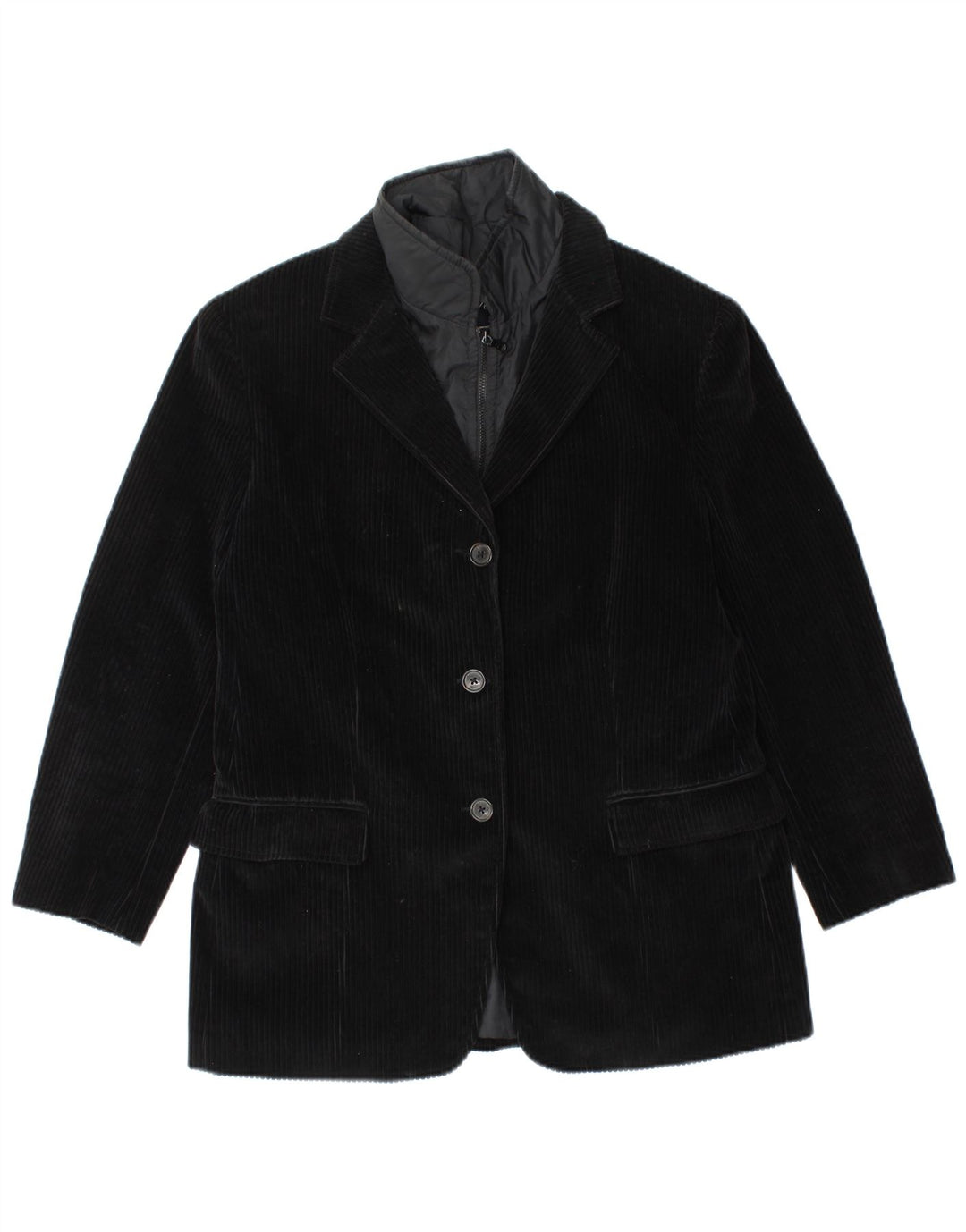 Женский вельветовый пиджак FAY с 3 пуговицами IT 46, большой черный