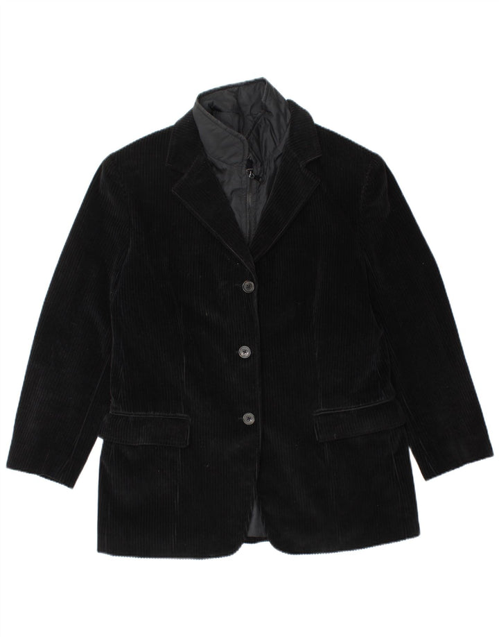 Женский вельветовый пиджак FAY с 3 пуговицами IT 46, большой черный