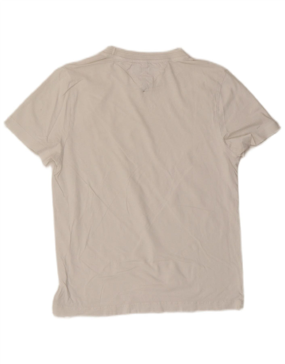 TOMMY HILFIGER Женская футболка Top UK 10, маленькая, белый хлопок