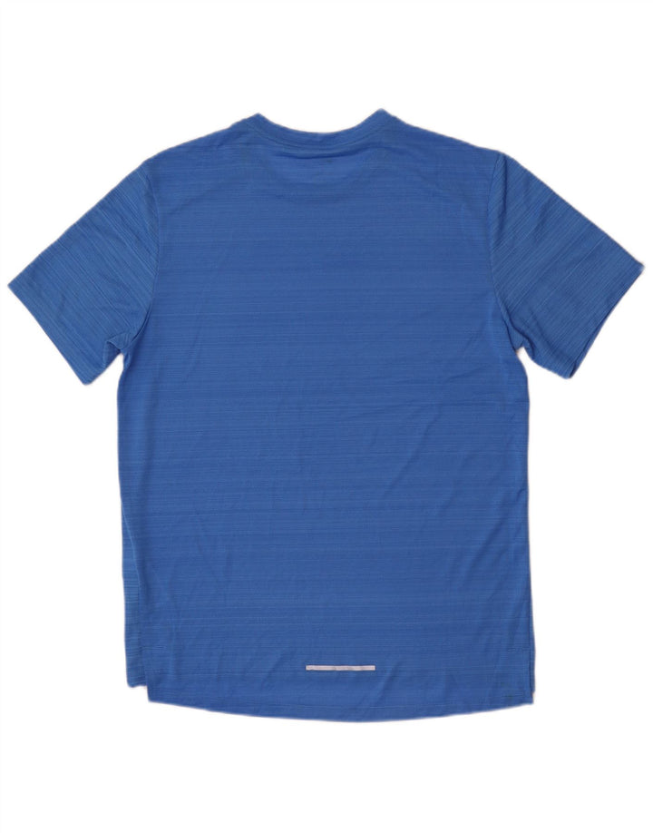Мужская футболка Nike Dri Fit из полиэстера средней синей полоски