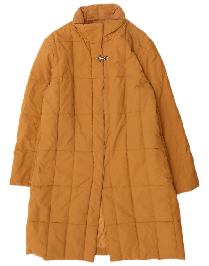 Женское стеганое пальто Slam UK 16, большой коричневый нейлон