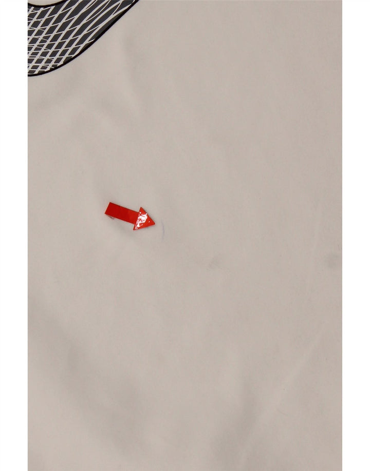 Футболка с рисунком Nike Dri Fit для мальчиков, белый цвет, 13–14 лет