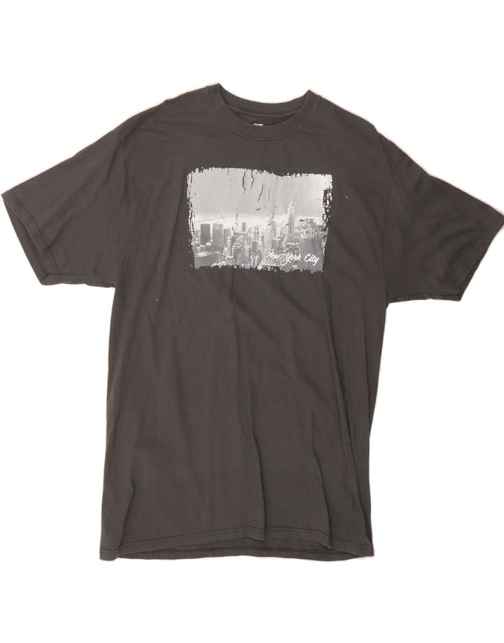 DC Mens Graphic T-Shirt Top XL Grey Cotton Vintage DC and Second-Hand DC from Messina Hembry 