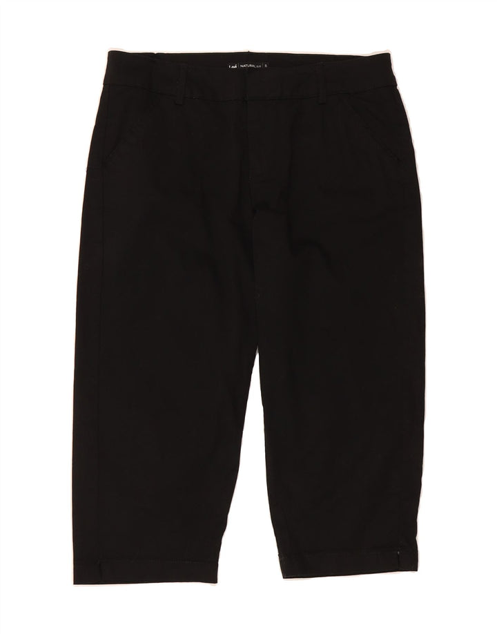 LEE Womens Natural Fit Straight Capri Trousers US 8 Medium W32  Black Vintage Lee and Second-Hand Lee from Messina Hembry 
