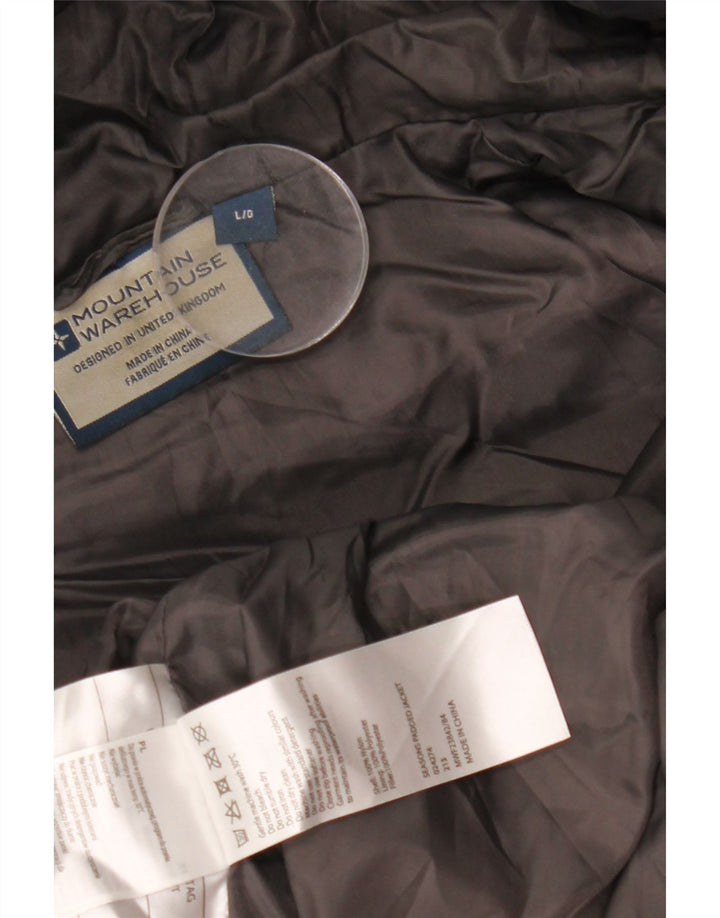 MOUNTAIN WAREHOUSE Мужская утепленная куртка с капюшоном UK 40, большая черная цветная блокировка