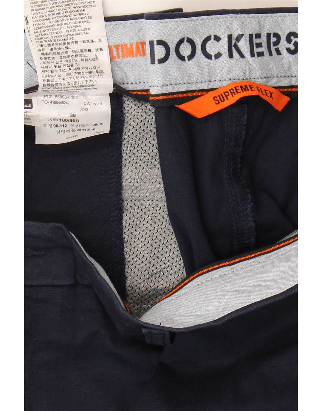 DOCKERS Mens Chino Shorts W38 XL Navy Blue Cotton Vintage Dockers and Second-Hand Dockers from Messina Hembry 