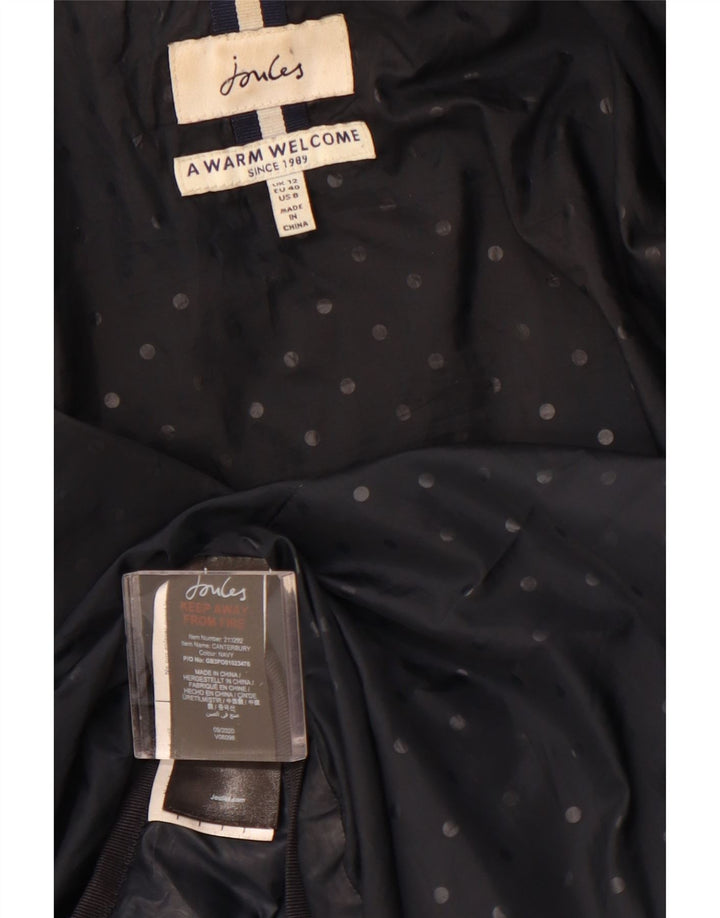 Женская стеганая куртка JOULES UK 12, средний черный полиэстер