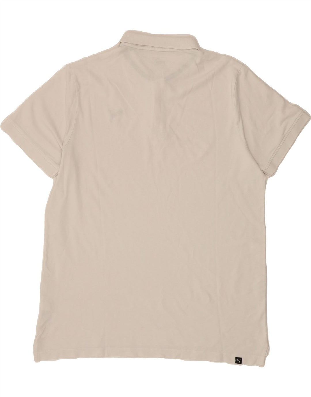 PUMA Mens Polo Shirt XL White Cotton Vintage Puma and Second-Hand Puma from Messina Hembry 