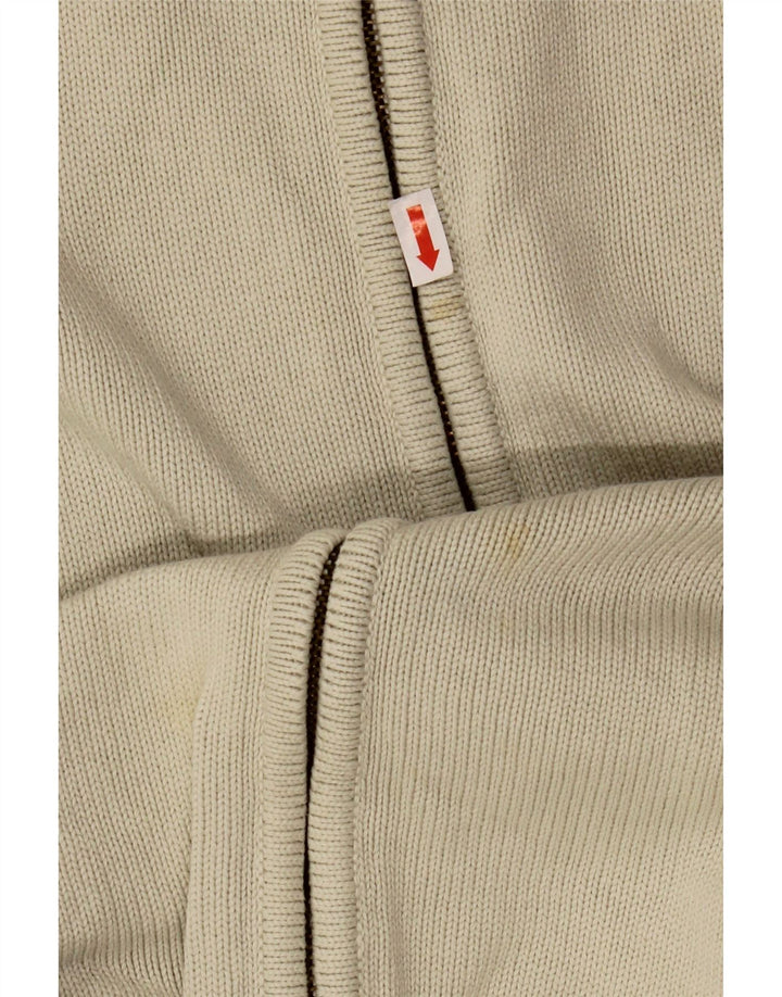 Мужской кардиган Zara XL из хлопка белого цвета