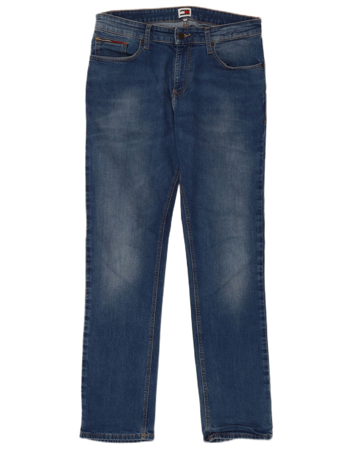 Мужские узкие джинсы Tommy Hilfiger W32 L32 синие, хлопок