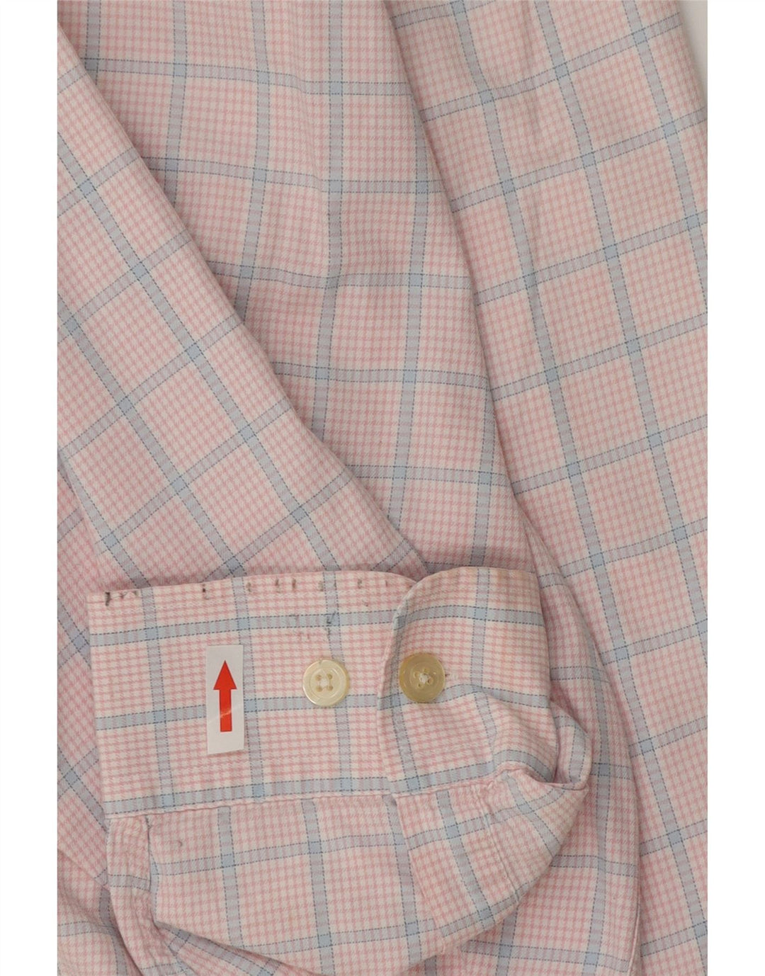 Мужская рубашка Orvis 2XL из хлопка в розовую клетку