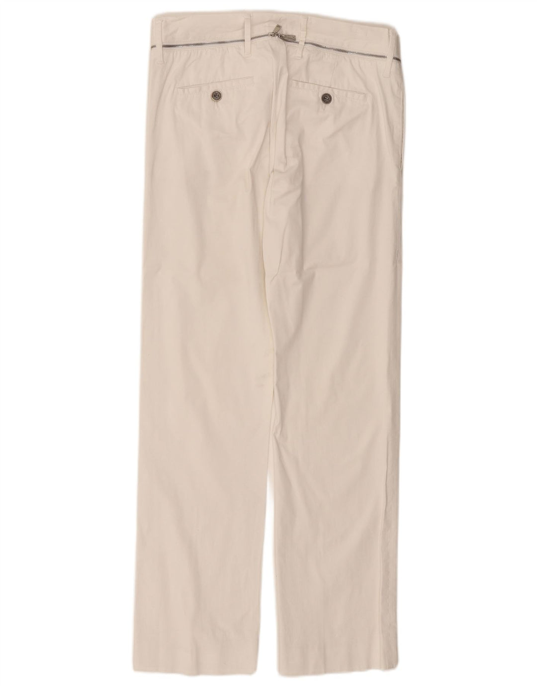 RICHMOND Женские прямые повседневные брюки IT 46 Large W32 L31 Белые