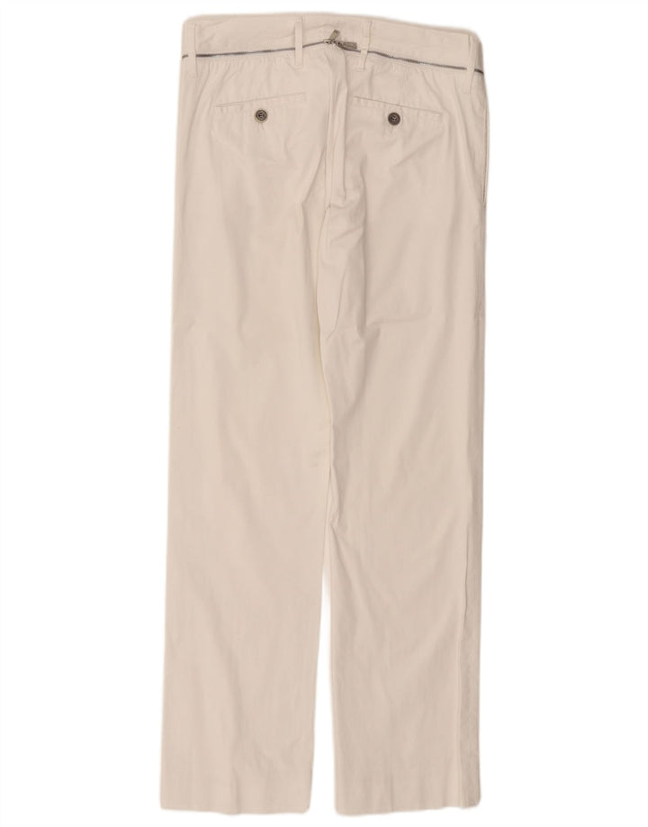 RICHMOND Женские прямые повседневные брюки IT 46 Large W32 L31 Белые