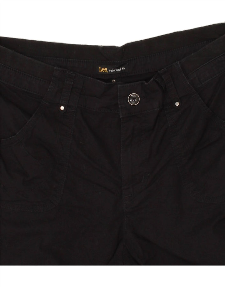 LEE Womens Cargo Capri Trousers W34 L23 Black Vintage Lee and Second-Hand Lee from Messina Hembry 