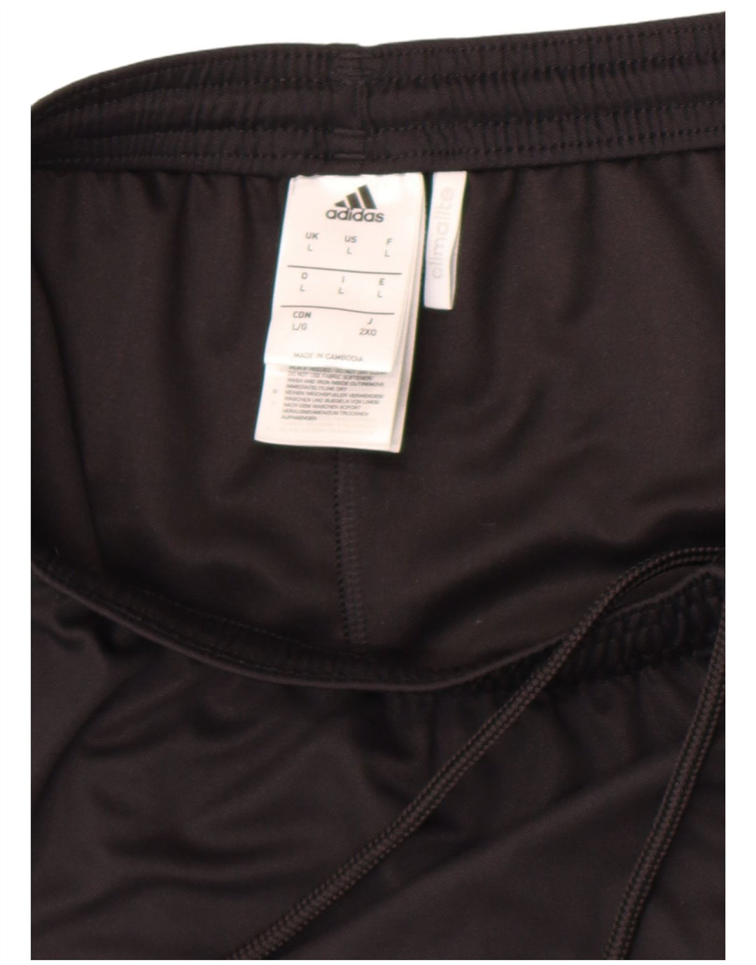 Мужские спортивные шорты Adidas Climalite, большие черные из полиэстера