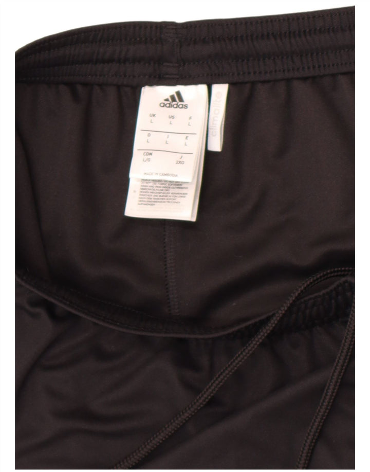 Мужские спортивные шорты Adidas Climalite, большие черные из полиэстера