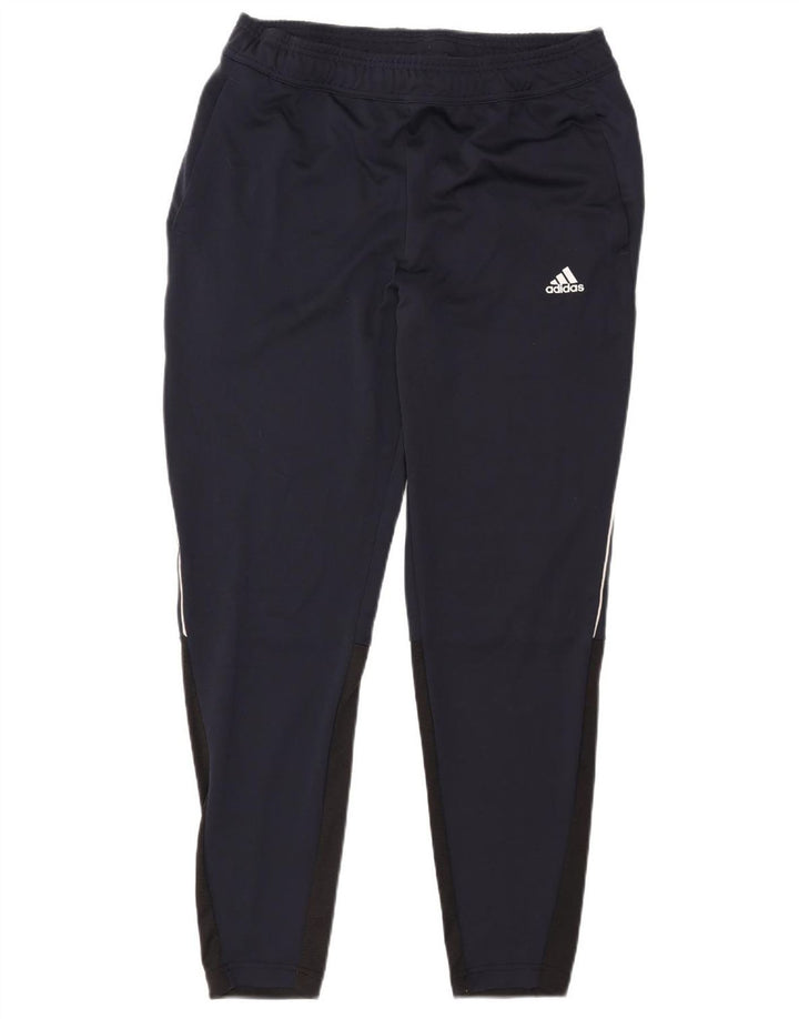 Мужские спортивные брюки Adidas Aeroready, большие темно-синие брюки из полиэстера