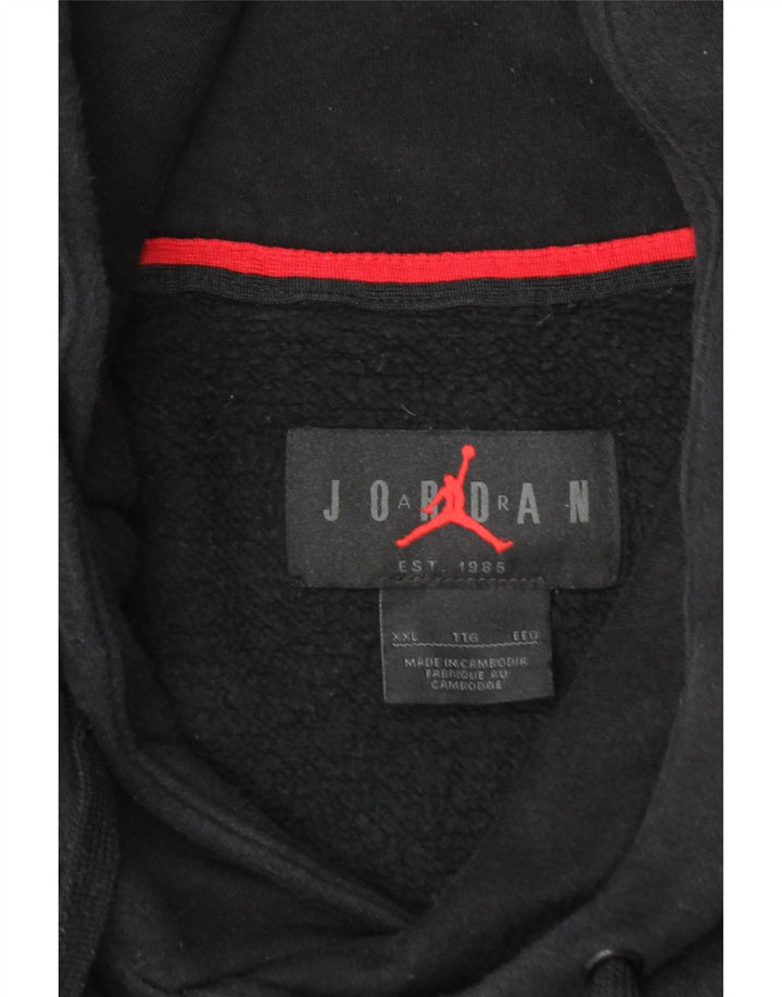 Мужской джемпер с капюшоном JORDAN, 2XL, черный, хлопок