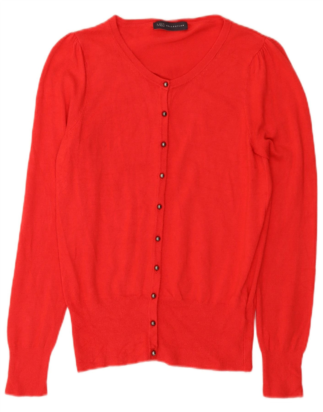 Женский кардиган Marks & Spencer UK 8, маленький, красный, вискоза