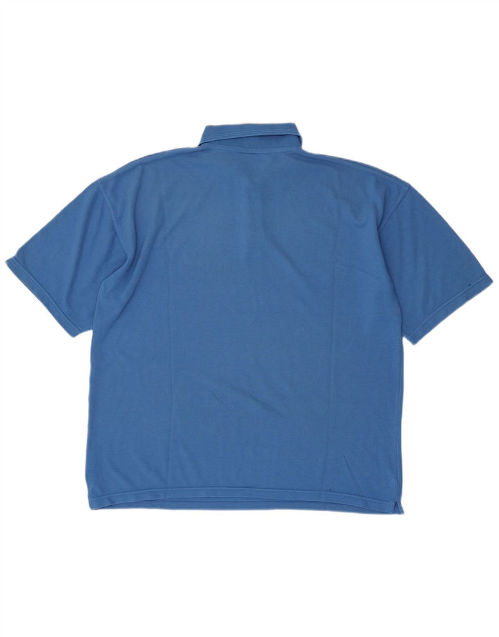 PUMA Mens Polo Shirt XL Blue Polyester