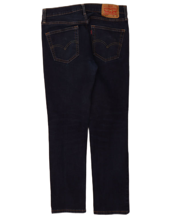 Мужские джинсы Levi's 511 Slim W32 L30 Темно-синие, хлопок