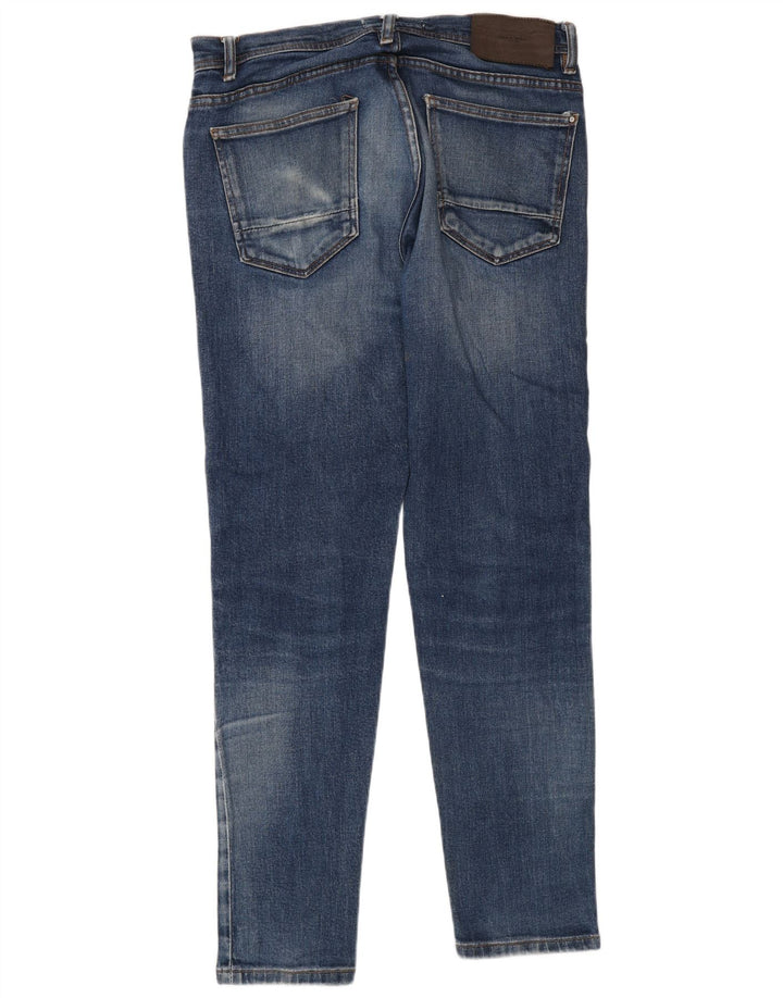 Джинсы мужские узкие Zara EU 42 большие W32 L30 синие