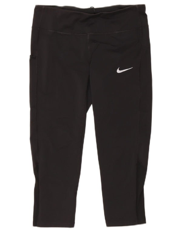 Женские леггинсы-капри Nike UK 14, средние, черные
