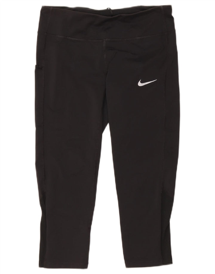 Женские леггинсы-капри Nike UK 14, средние, черные